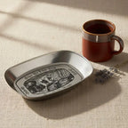 Retro Tinplate Oval Camping Serving Tray – Rust-Proof Outdoor Serving Tray Richie's