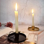 Vintage Metal Candle Holder with Handle | Iron Candlestick Stand Candle Holder Richie's