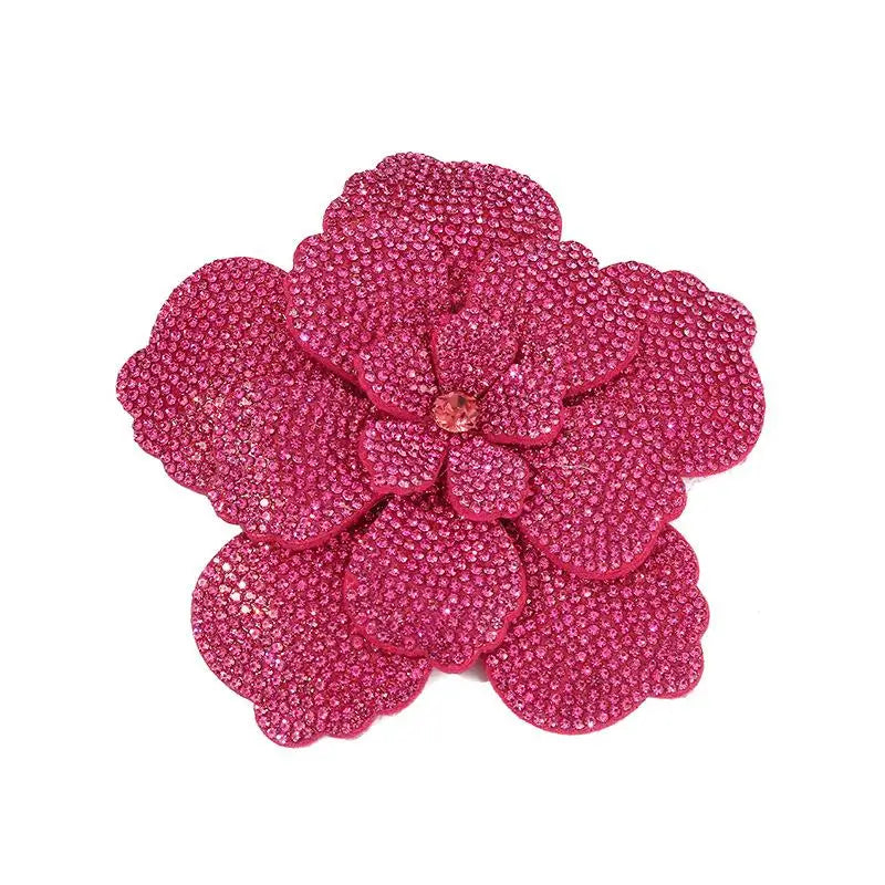 3D Camellia Rhinestone Flower Patch – DIY Sewing Embellishment Rhinestone Flower Patch Richie's A4