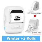 Marklife P50 Bluetooth Thermal Label Printer 12–50mm Thermal Label Printer Richie's White Add 1 Roll