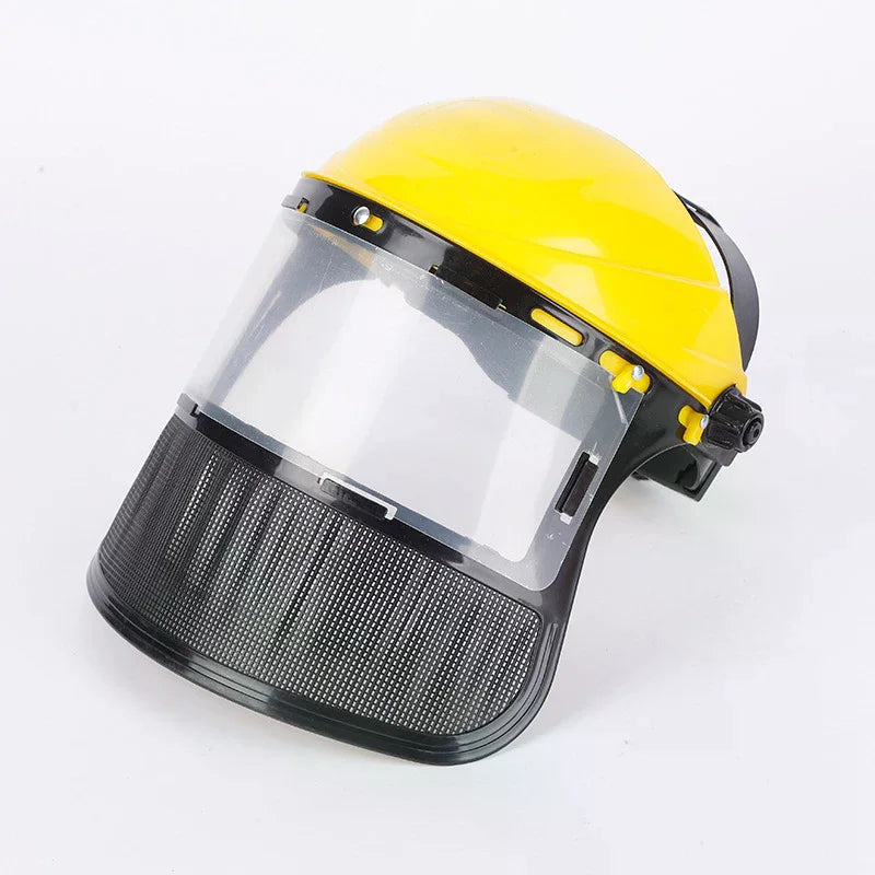 Safety Helmet Full Face Mesh Mask for Grass Trimmer & Chainsaw Safety Helmet Shield Richie's