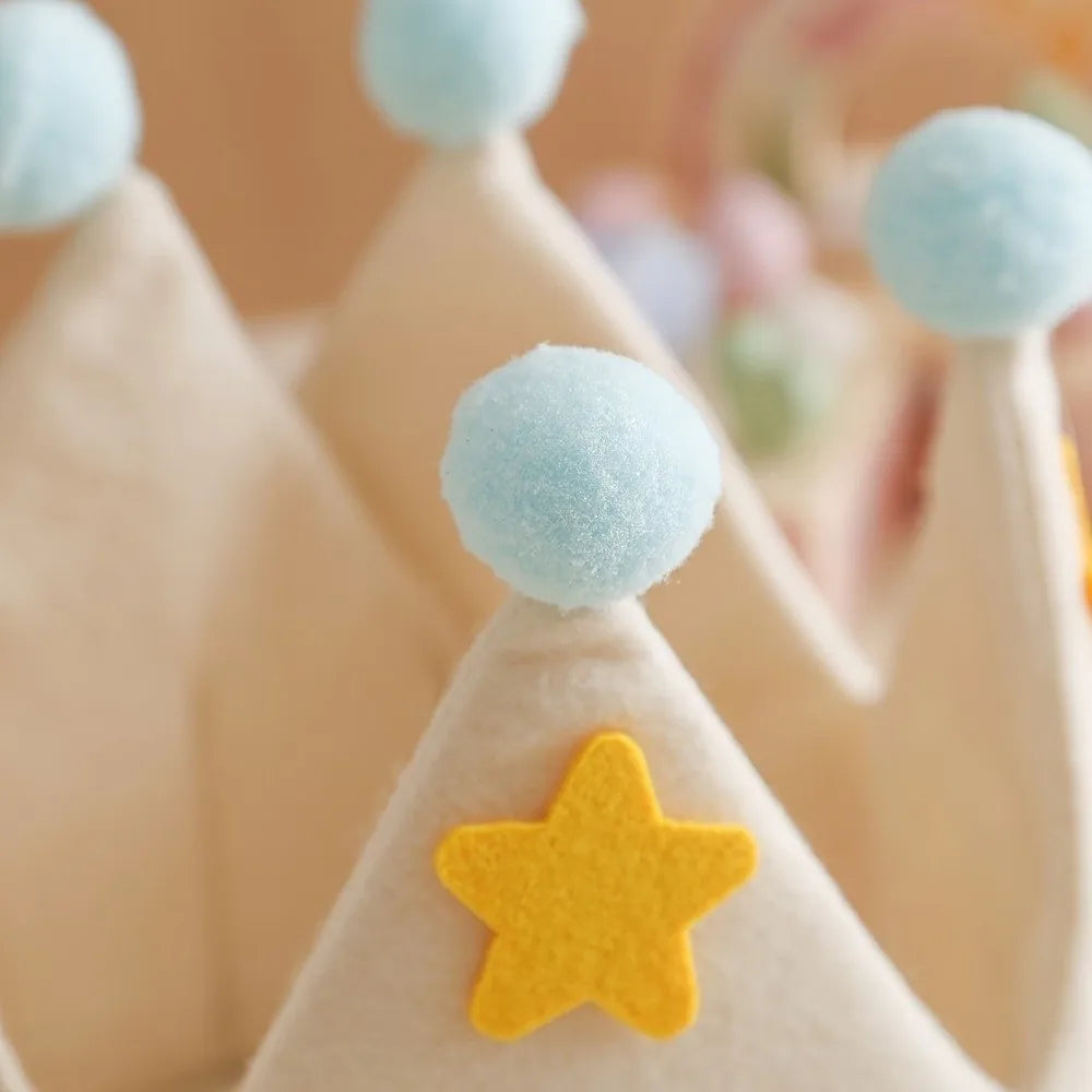 Felt Party Crown Hat – Kids Birthday Princess Photo Prop Party Crown Hat Richie's