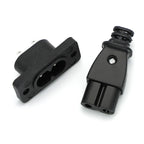 C8 Male Socket & C7 Female Plug Set | AC 250V 2.5A Figure-8 Power Connector Set Richie's