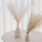 10pcs Faux Reed Grass Feather Stems – Artificial Home Décor Artificial Flower Stems Richie's