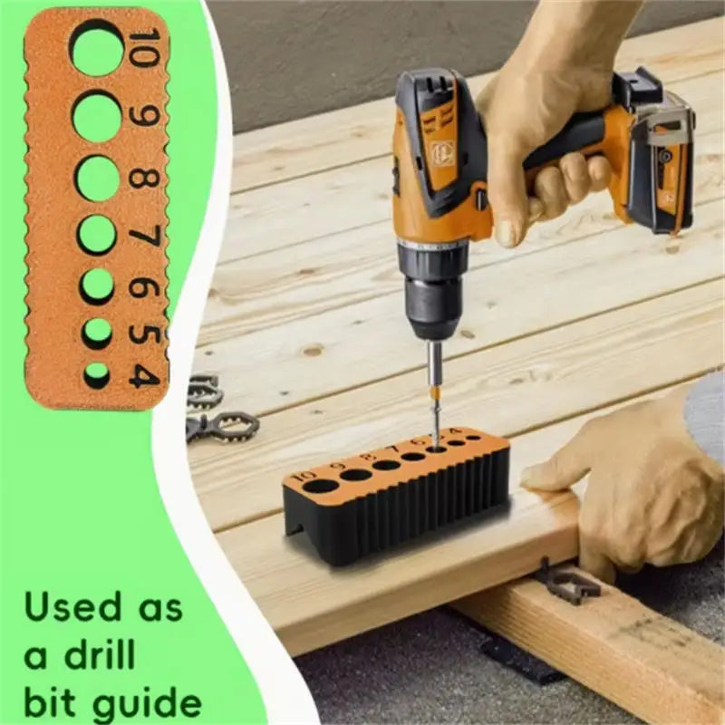 Precision Drill Guide Jig Block for 4–10mm Drill Bits | DIY Tool Drill Guide Jig Richie's