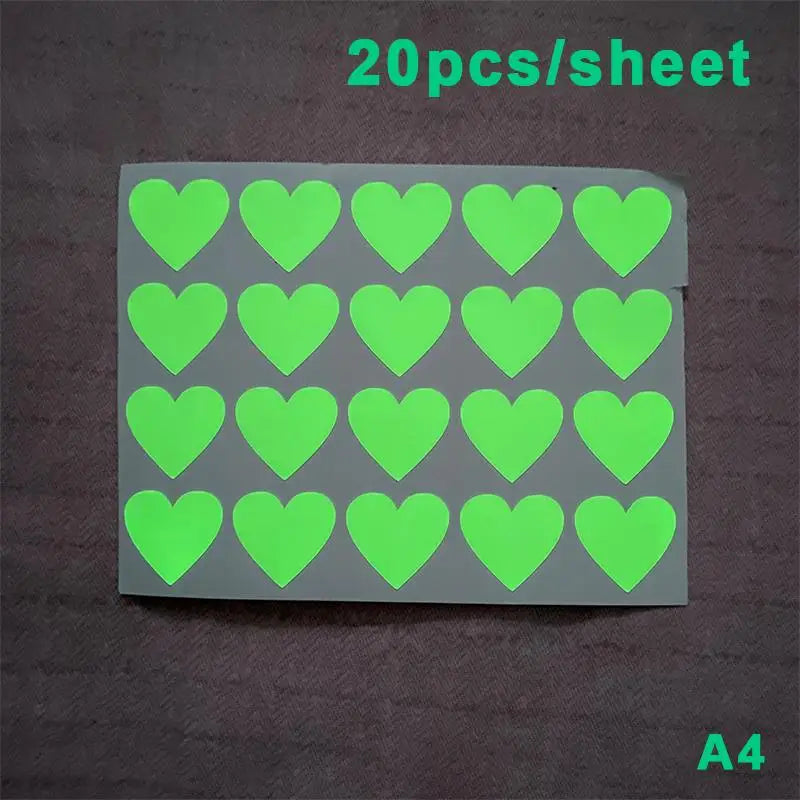 Glow-in-the-Dark Stickers for Switches, Stairs & Motorcycles Luminous Glow Stickers Richie's A4