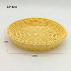 Wicker Woven Serving Basket – Bread, Fruit & Vegetable Tray Woven Serving Basket Richie's 23-4cm