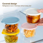 Premium Glass Storage Jar with Airtight Lid | Fridge Organizer Glass Storage Jar Richie's