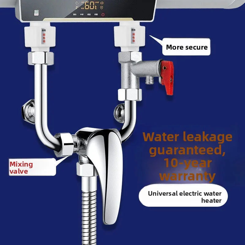 Thermostatic Mixing Valve – Brass Shower Faucet Accessory Kit Thermostatic Mixing Valve Richie's