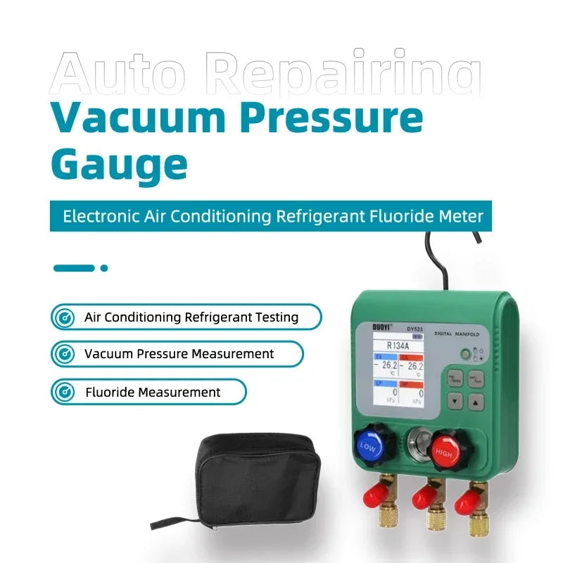 Digital Manifold Gauge – AC Refrigerant Vacuum Pressure Meter Digital Manifold Gauge Richie's