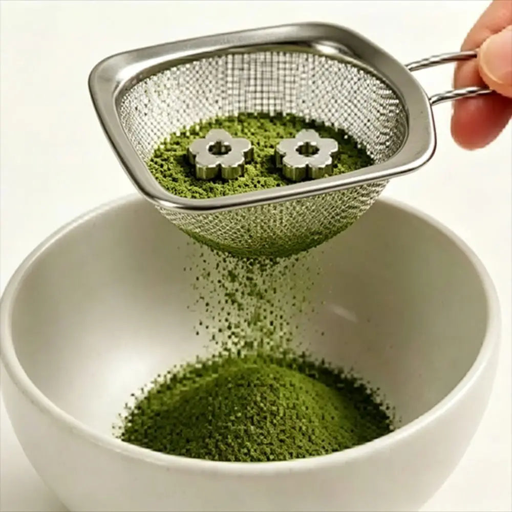 Stainless Steel Matcha Sifter Beads – Flower Shape Anti-Clump Matcha Sifter Beads Richie's
