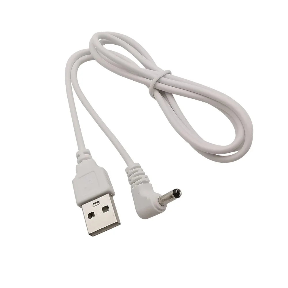 USB to 3.5mm x 1.35mm DC 5V Charging Cable 100cm – White USB Power Cable Richie's 1Pcs