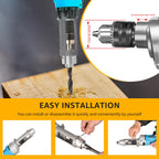 Square Hole Drill Bit Adapter & Mortising Chisel Kit – Cast Aluminum Woodworking Drill Adapter Richie's