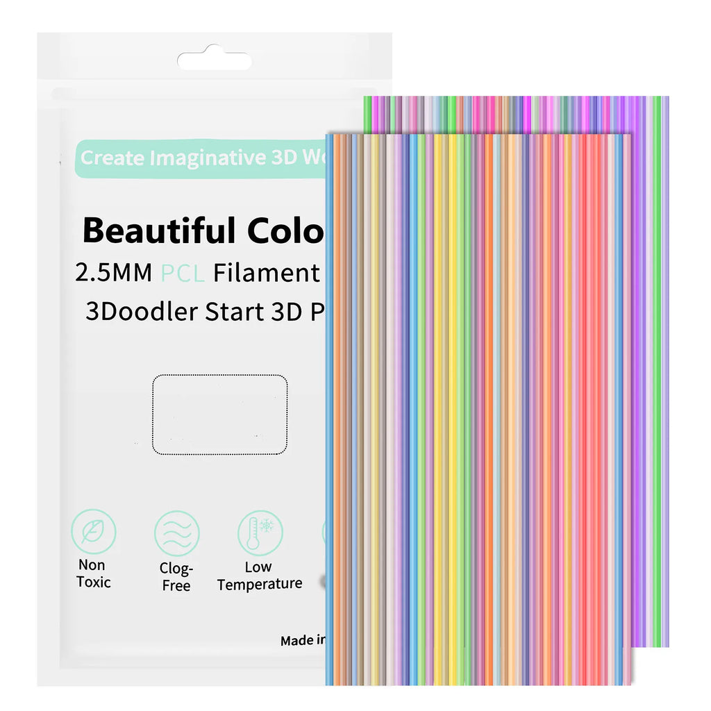 3D Pen PCL Filament Refills – 25/30/32 Colors, 2.5mm 3D Pen Filament Richie's 32mixed 160pcs 15cm
