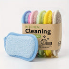 Reusable Sponge Wipe & Kitchen Brush – Washable, Lint-Free Kitchen Sponge Brush Richie's