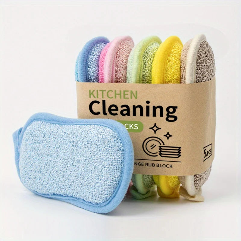 Reusable Sponge Wipe & Kitchen Brush – Washable, Lint-Free Kitchen Sponge Brush Richie's