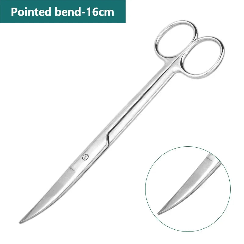Stainless Steel Vet Scissors – Straight & Curved, 5 Sizes Pet Grooming Scissors Richie's 16CM Pointed Bend