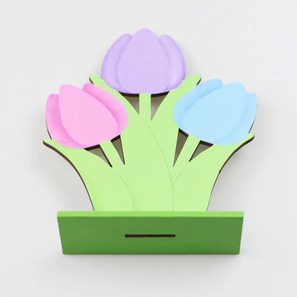 Wooden Tulip Flower Ornament – Easter & Spring Home Decor Wooden Flower Ornament Richie's