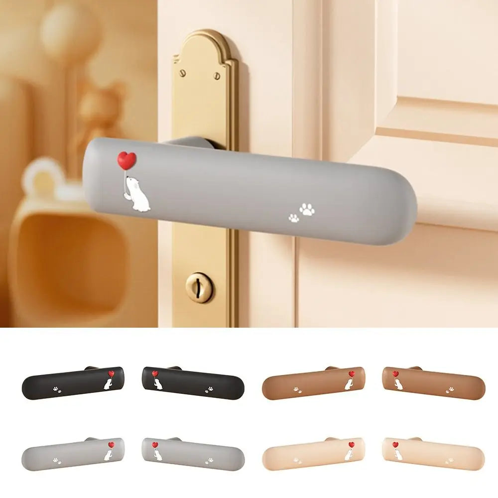 Cute Cat Silicone Door Knob Cover – Wall Protector Sleeve Door Knob Cover Richie's