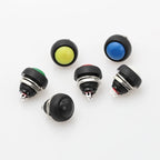 6Pcs PBS-33b 12mm Waterproof Momentary Push Button Switch 2-Pin Push Button Switch Richie's