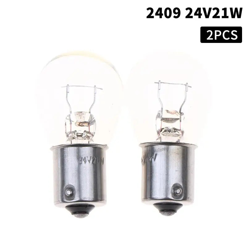 2-Pack Halogen Car Bulbs 1157 1141 12V/24V Amber & Clear Halogen Car Bulbs Richie's A5