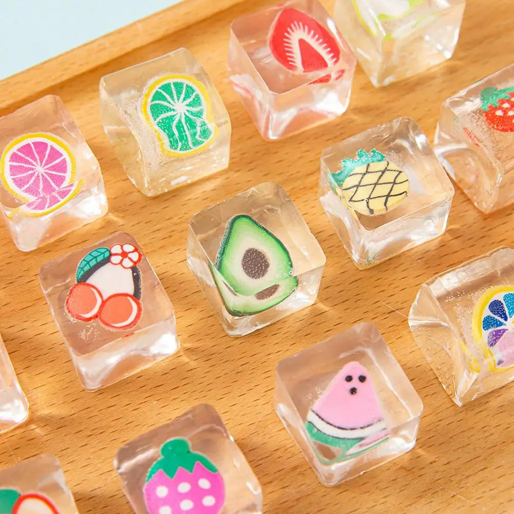 Fruit Ice Cube Squishy Toy Slow Rebound Fidget Squeeze Ball Squishy Fidget Toy Richie's