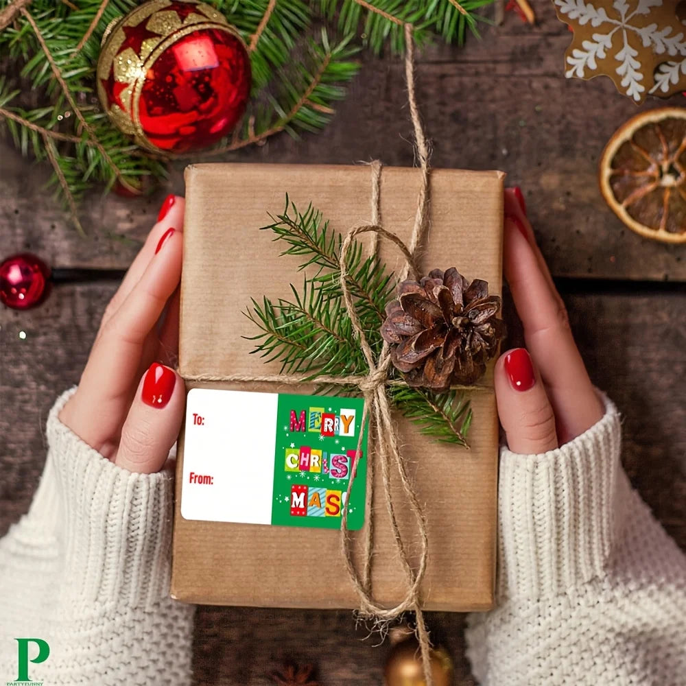250/500 Christmas Glitter Stickers – Self-Adhesive Mixed Colors Christmas Craft Stickers Richie's