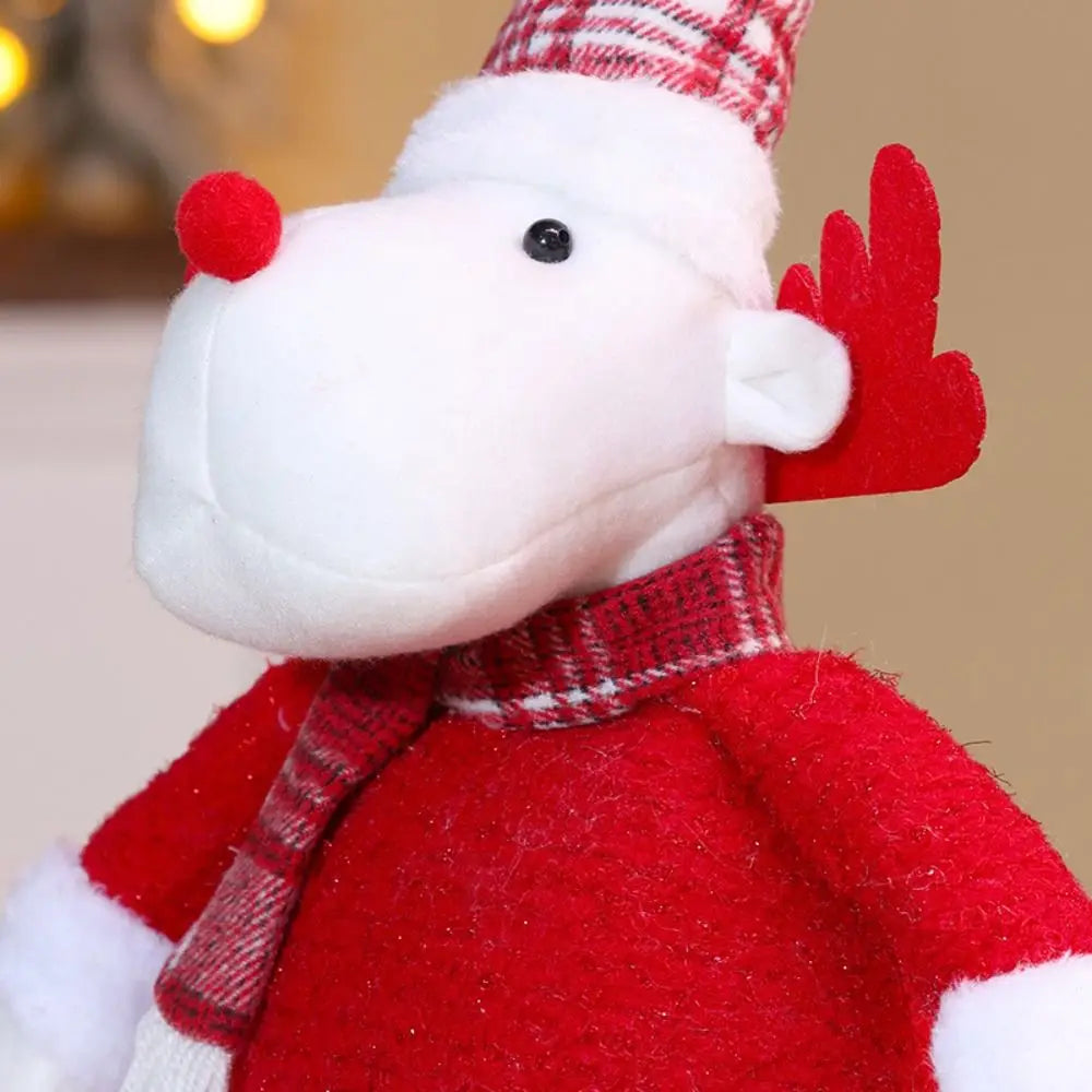 Knitted Christmas Telescopic Doll – Santa, Snowman & Elk Christmas Figurine Richie's