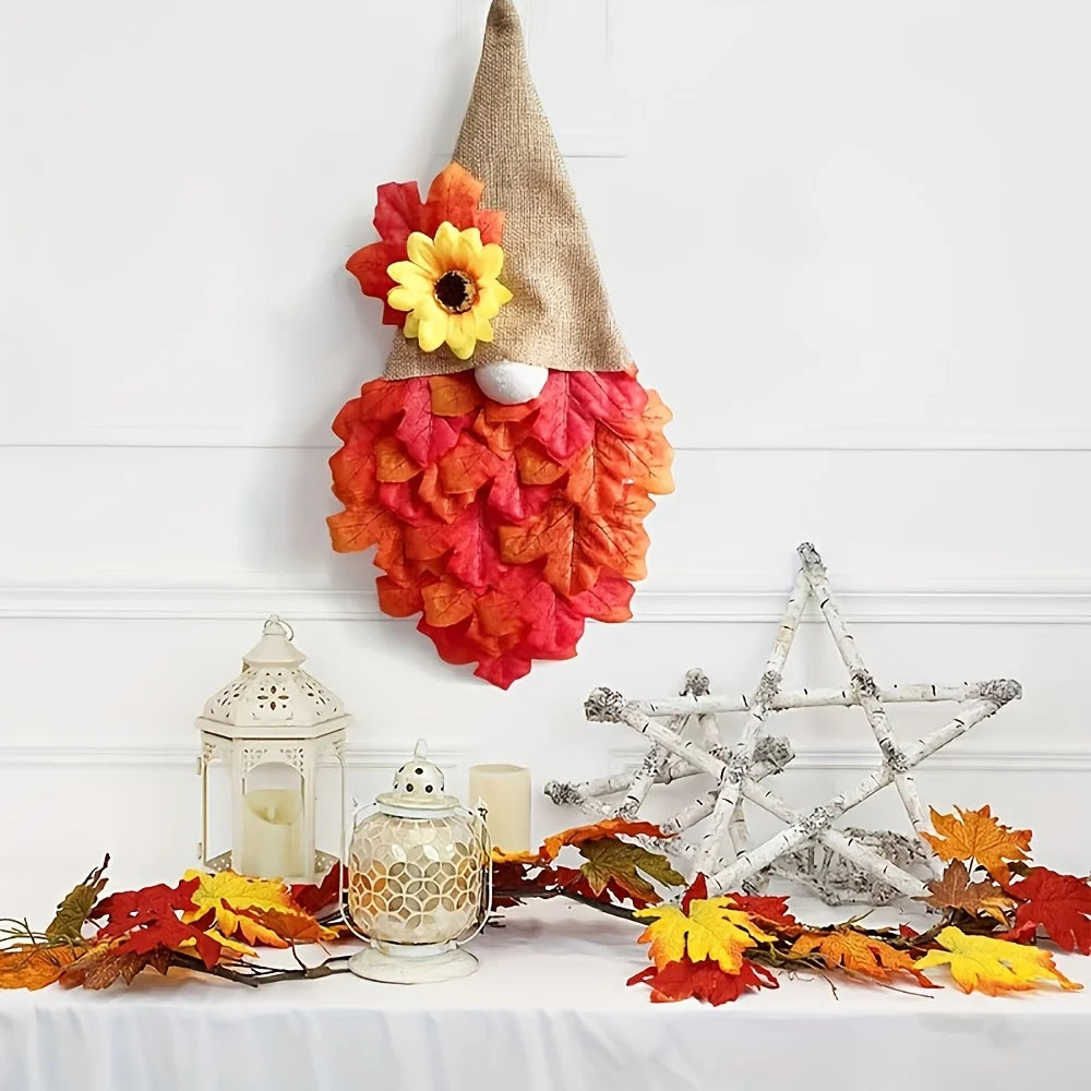 Autumn Thanksgiving Door Hanging Decoration – Fall Leaves Holiday Door Decoration Richie's
