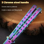 Stainless Steel Butterfly Comb – Foldable Beard & Hair Tool Butterfly Styling Comb Richie's