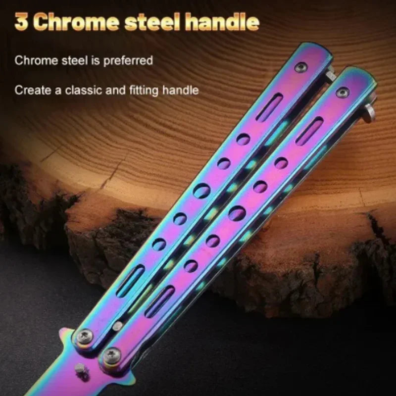 Stainless Steel Butterfly Comb – Foldable Beard & Hair Tool Butterfly Styling Comb Richie's