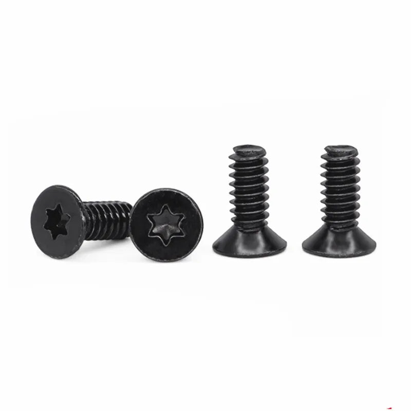 25Pcs 6#-32 UNC Torx Countersunk Cap Screws Black Grade 10.9 Machine Screws Richie's 6-32 11.3mm
