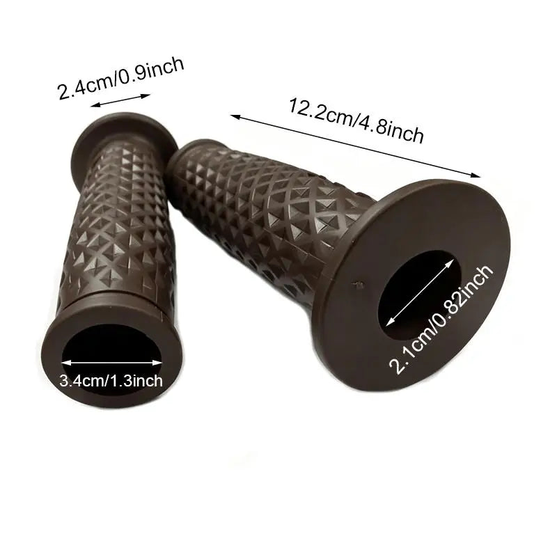 Vintage 22mm Motorcycle Handlebar Grips – Retro Rubber Pair Motorcycle Handlebar Grips Richie's