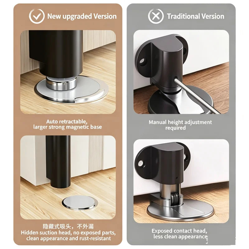 Magnetic Door Stopper Hidden Floor Mount Wall Protector Magnetic Door Stop Richie's