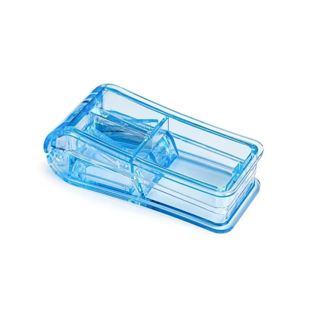 Portable 2-in-1 Tablet Cutter & Pill Storage Case Pill Cutter & Organizer Richie's Blue