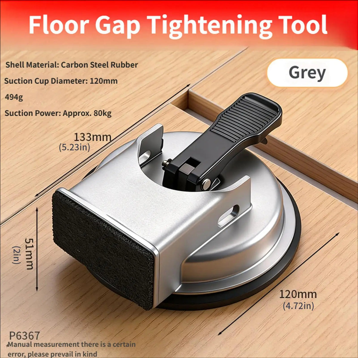 Heavy-Duty Floor Gap Fixer Tool with Suction Cup – 120mm Floor Installation Tool Richie's