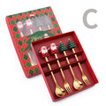 4pcs Christmas Doll Coffee Spoon Set | Stainless Steel Mixing Holiday Spoon Set Richie's C 4pcs