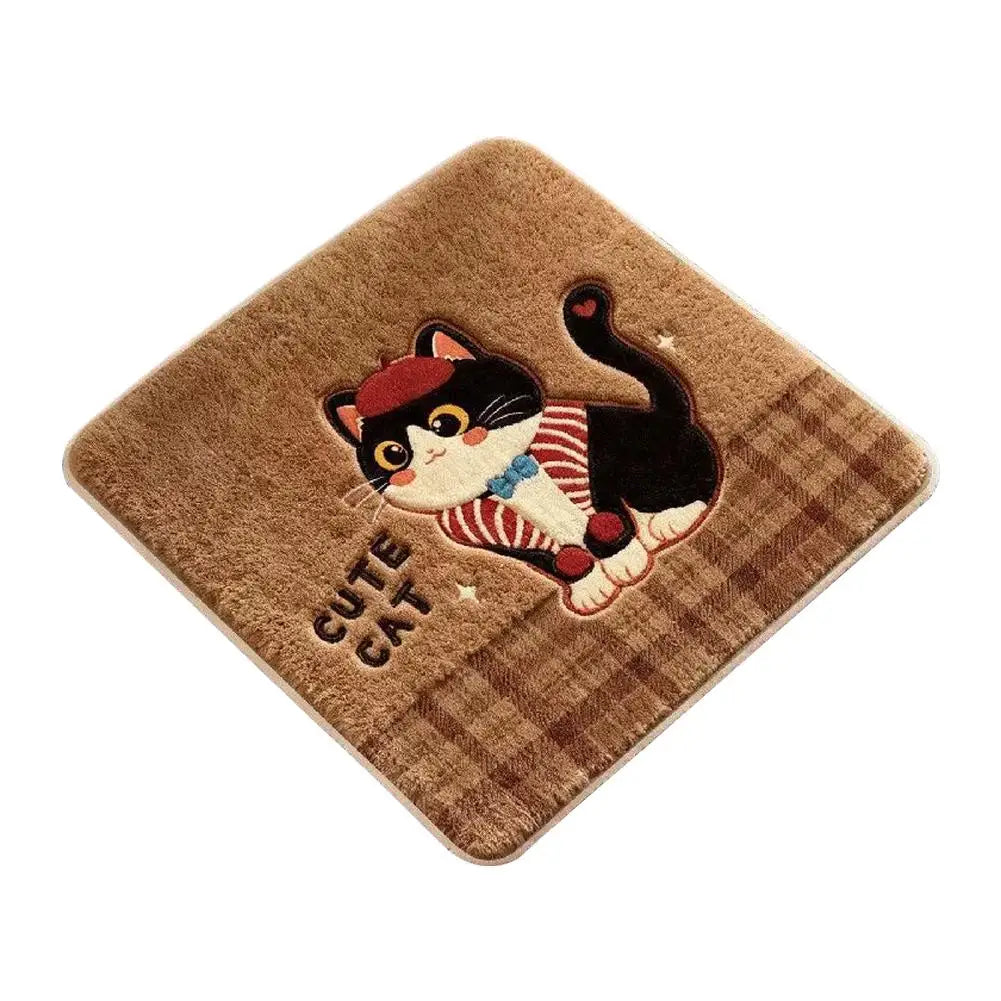 Cute Cartoon Chair Cushion 40x40cm Plush Imitation Cashmere Seat Pad Chair Seat Cushion Richie's Style 2