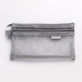 Transparent Pencil Case Double-Layer Mesh Bag | Multi-Use Pencil Case Richie's Light Grey