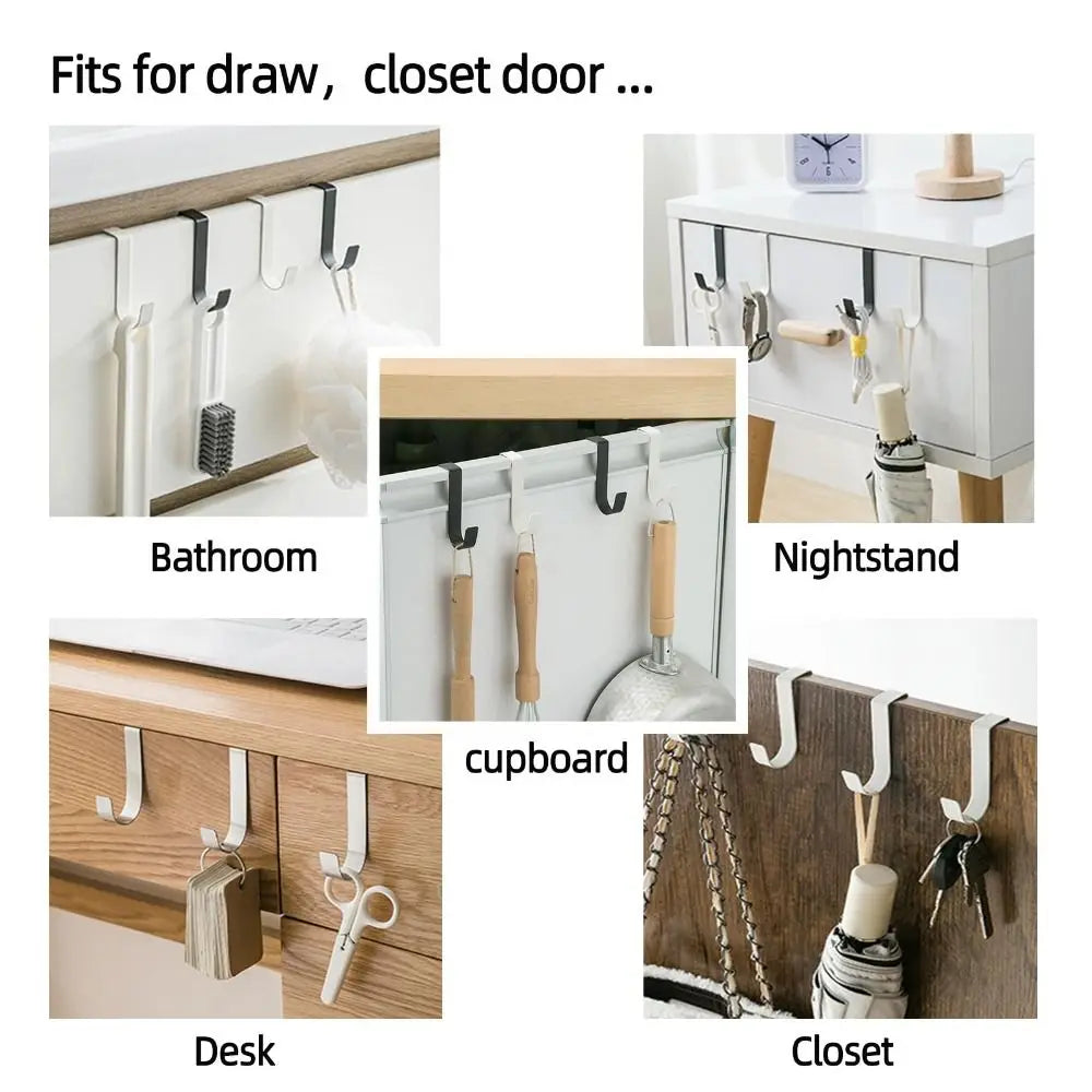 No-Drill Stainless Steel Over Cabinet Door Hook – J-Shape Cabinet Door Hook Richie's