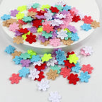 100pcs 2CM Felt Five-Petal Flower Stickers – DIY Hair Accessories Craft Flower Stickers Richie's Multicolor