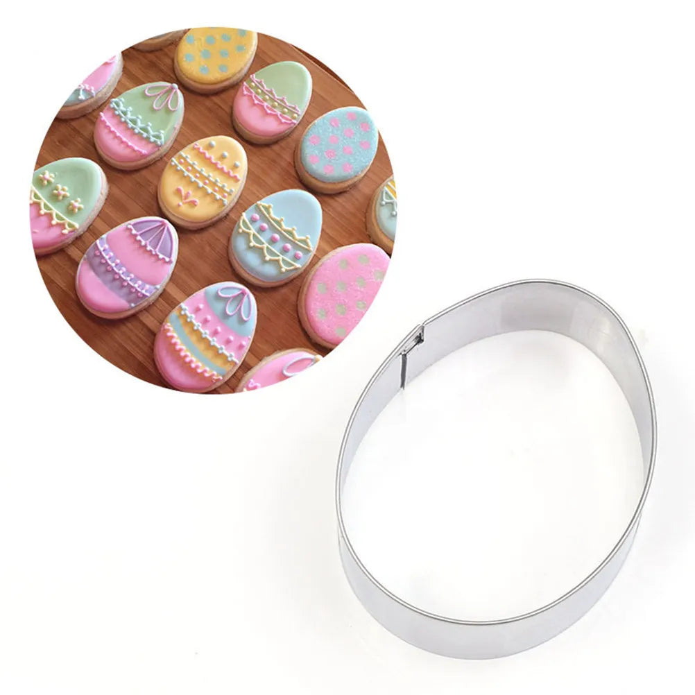 Egg Shaped Stainless Steel Cookie Cutters – DIY Baking Molds Cookie Cutter Mold Richie's