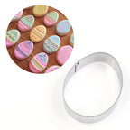 Egg Shaped Stainless Steel Cookie Cutters – DIY Baking Molds Cookie Cutter Mold Richie's