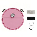 Mini 3-in-1 Robot Vacuum – Sweep, Mop & Suction for Car & Home Robot Vacuum Cleaner Richie's Pink 100V-240V EU Plug