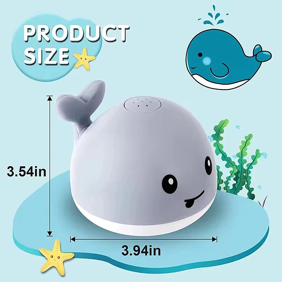 Light Up Whale Baby Bath Toy Sprinkler for Toddlers 0–3 Baby Bath Toy Richie's
