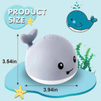 Light Up Whale Baby Bath Toy Sprinkler for Toddlers 0–3 Baby Bath Toy Richie's