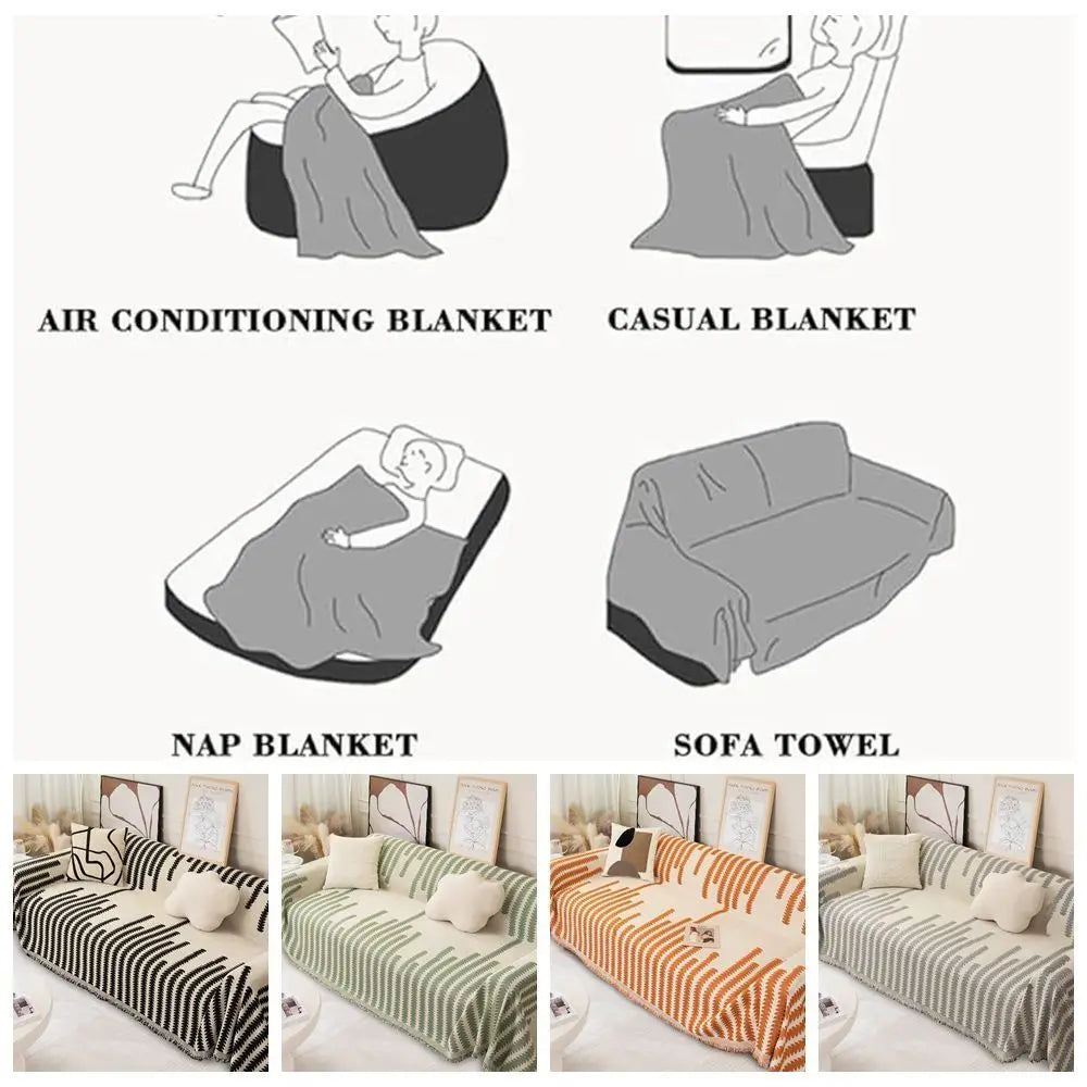Reversible Chenille Sofa Cover – Non-Slip Scratch Proof Couch Shawl Sofa Cover Throw Richie's