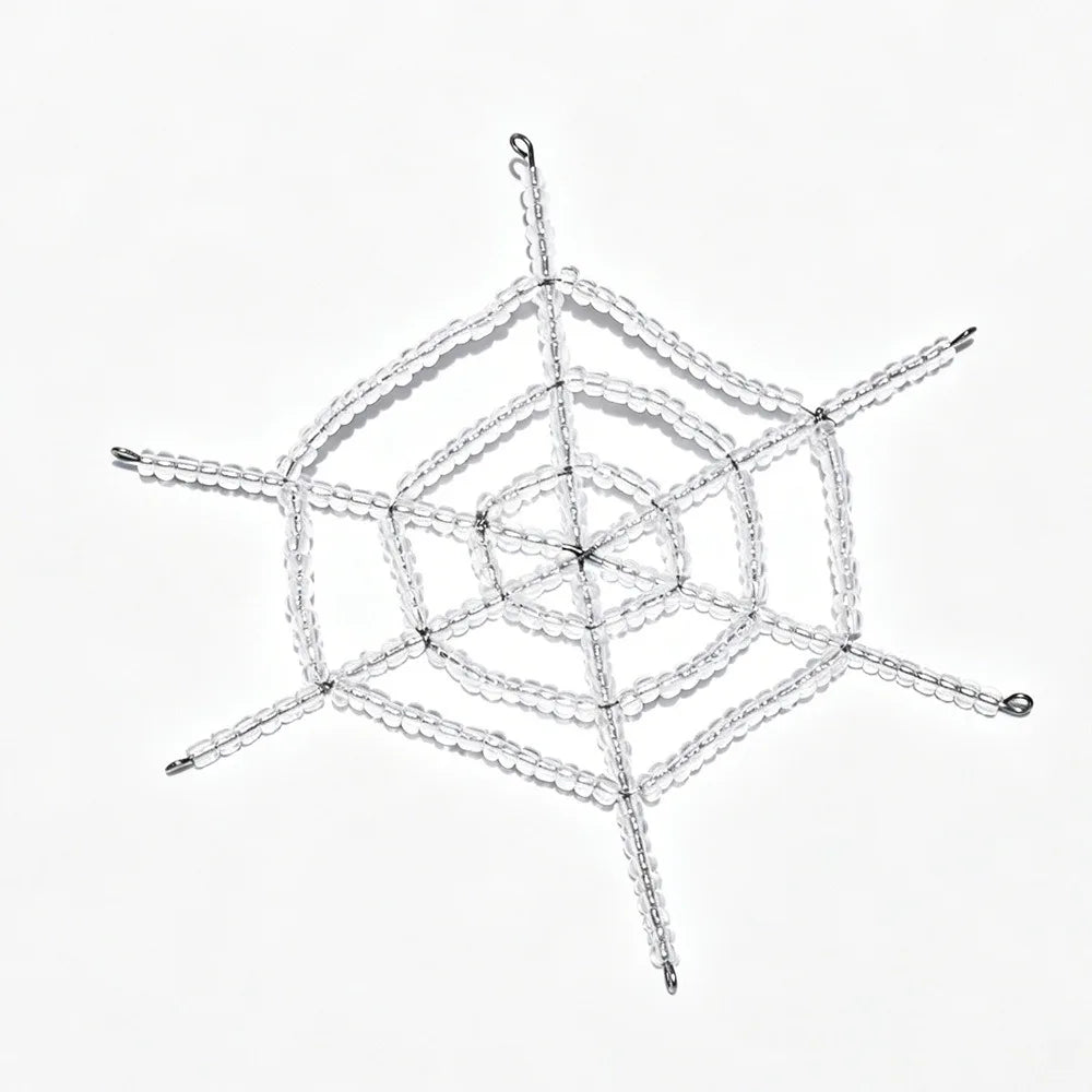 Beaded Spider Hanging Ornament – Crystal Faceted Halloween Décor Halloween Hanging Ornament Richie's Style1