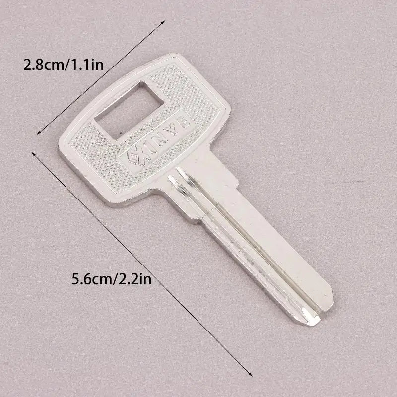 10Pcs FAV1D Baili Double Slot Key Blanks – Silver Metal Key Blanks Richie's Silver