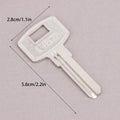 10Pcs FAV1D Baili Double Slot Key Blanks – Silver Metal Key Blanks Richie's Silver